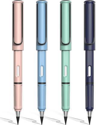 Toysolmanish Inkless Pencils Portable Reusable and Erasable Metal Writing Pencil Pencil
