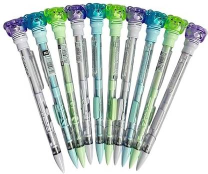 KPJN ENTERPRISES Teddy Bear Pencil for Kids Colorful Push-up Pencil for School Pencil