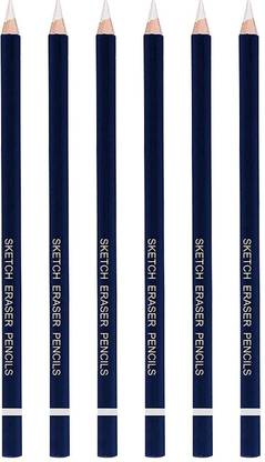 KRAFTMASTERS Set of 6 Pencil Eraser for Artists Non-Toxic Eraser Pencil