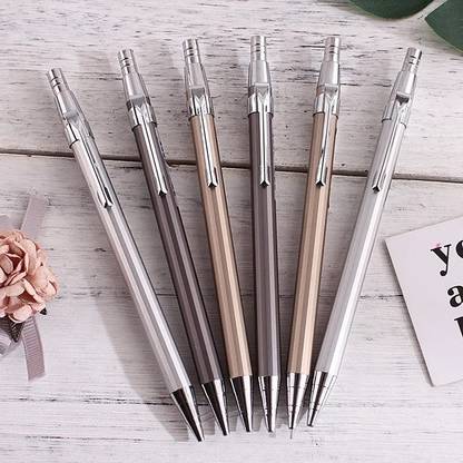 triple paper 0.7mm Metal Mechanical Pencils Writing Tool for School, Office, and Drawing Pencil