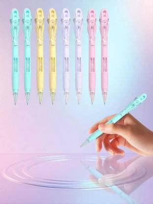 triple paper 0.7mm Cute Mechanical Pencil Set Eraser on Top with 2 lead box Pencil Pencil