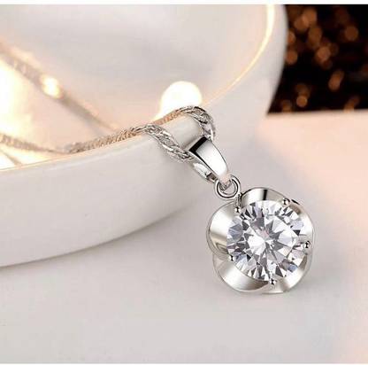 MYKI Gold-plated Swarovski Zirconia Sterling Silver Pendant