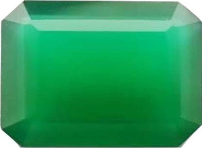 Takshila Gems Natural Green Onyx Stone Lab Certified 10 Ratti / 9 Carat Green Onyx Onyx Stone