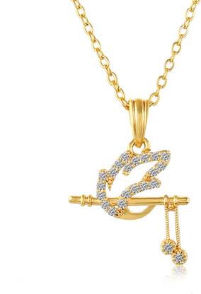 PYR Fashion Radha Krishna Fluet Locket For Girls Women Gold-plated Alloy Pendant Set