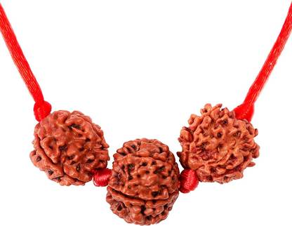DEVAMA THE DIVINE Saraswati Bandh Rudraksha Wood Pendant