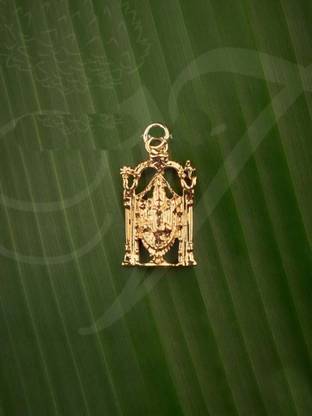Vadaamalar Balaji Perumal Pendant Dollar Gold-plated Metal Pendant