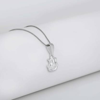 GIVA 925 Silver Ganpati Pendant for Women Rhodium Sterling Silver Pendant