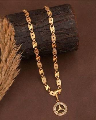 Sipradh Gold-plated Diamond Alloy Pendant Set