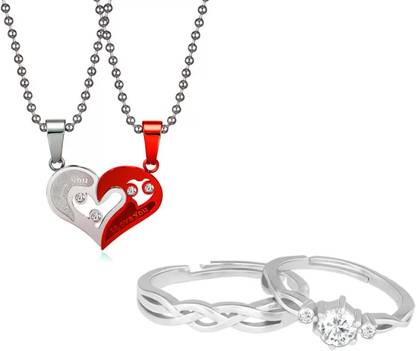ringzinnie Stainless Steel Pendant Set