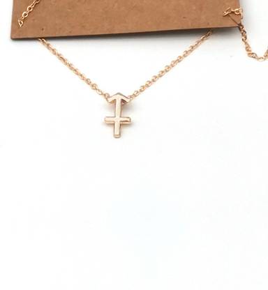 RVM Jewels Horoscope Zodiac Sagittarius Pendant Necklace Jewellery Star Sign Gold Chain Gold-plated Alloy
