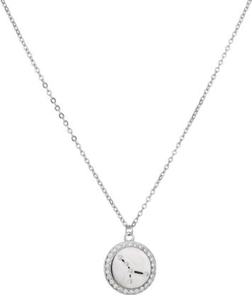 Silvermark Silver Aries Pendant Sterling Silver Cubic Zirconia Sterling Silver Pendant