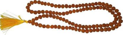 lifeline india Mantra Siddha 6 mm (small bead)108+1 beads mala with Authentic Cetificate लकड़ी