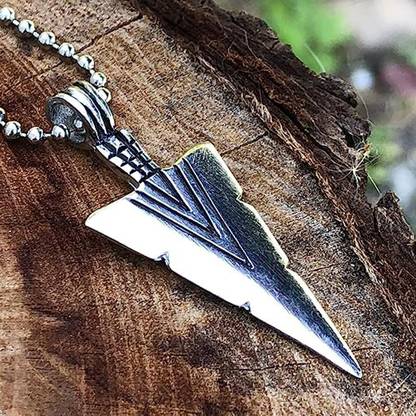 zebisco SIlver Arrowhead Arrow Stainless Steel Pendant Necklace with Steel Chain Silver, Platinum Silver, Stainless Steel, Sterling Silver, Titanium, Zinc Locket