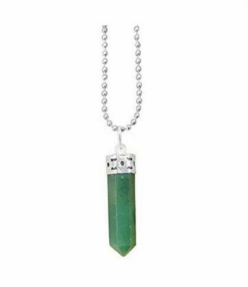 Ceylonmine01 Silver Jade Stone Pendant