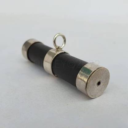 Akaraya Karungali Kattai- Orignal Black Ebony Wood Pendant Taviz Locket for Unisex Silver Silver Pendant