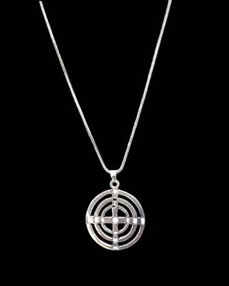 Essentials UNIQUE OLD SHEILD HAND-MADE ANTIQUE PENDANT WITH CHAIN Brass Locket Set