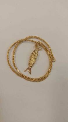 COVERING Fish dollar chain Gold-plated Alloy Locket Set