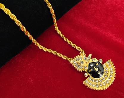 DCASE Gold Plated Good Quality Pendant,Lord Khatu Shyam Locket With Chain Gold-plated Alloy Locket