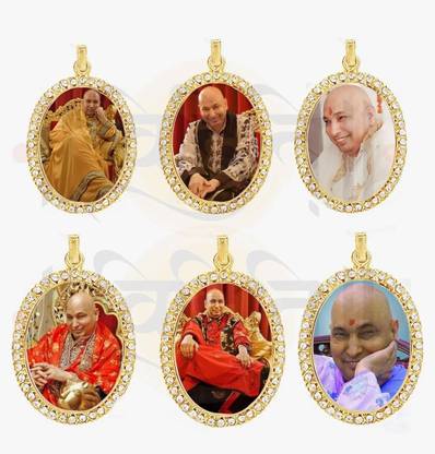 GURUJI CREATION OVAL LOCKET COMO Pearl Metal Pendant