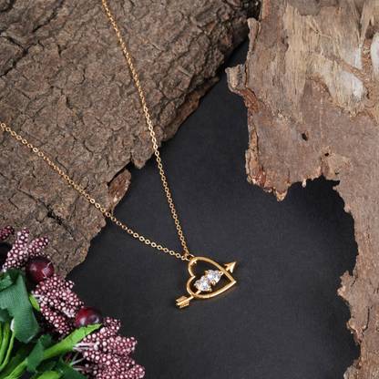 BOGHRA SALES Excellent Glorious Micro Rose Gold-Plated Diamond Pendant Set For Girls,Women Gold-plated Diamond Alloy Pendant