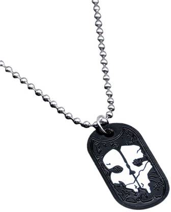 RVM Jewels Call of Duty Dog Tag Inspired Dog Tag Gaming COD Game Black Pendant Necklace Alloy