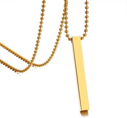 EndlessFashion C 797_RR JSE-GLD BAR Gold-plated Stone Pendant Set