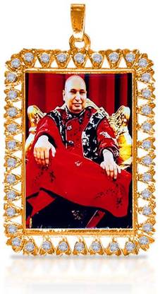 Utkarsh Big Ractangle Shukrana Blessings Always Jai Guru Ji Swaroop/Photo Locket Pendant Plastic Pendant Set