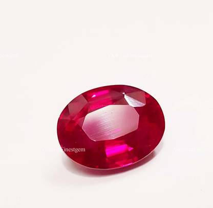 SAMADGEMS Loose Gemstone 10.75 Ct Certified Natural Red Ruby Oval Shape Ring Size Crystal