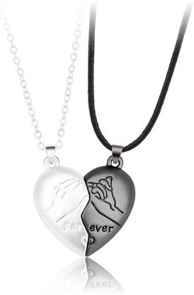 vien Mutual Attraction Couples Matching Magnetic Necklaces Promise Pendants Sterling Silver Alloy Locket
