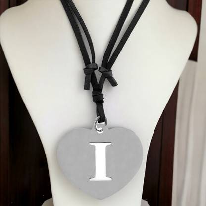 Shiv Jagdamba English Alphabet Initial Charms Letter Initial I Alphabet Script Name Sterling Silver Stainless Steel Pendant