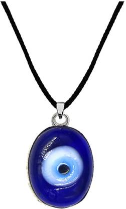 एएफएच Evil Eye Nazar Battu Oval Locket Yantra for Men, Women and Kids कांच यंत्र