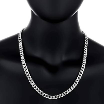 AJTA The Lifestyle Co Men Silver-Plated Chain Stainless Steel