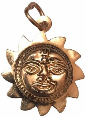 Astrodidi Pure Copper Shri Surya Pendant / Shree Sun Locket Copper Pendant