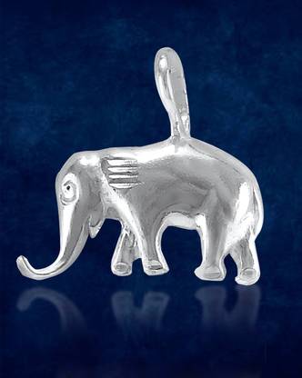 TARAASH Taraash 925 Sterling Silver Elephant Pendant For Unisex Cubic Zirconia Sterling Silver Pendant