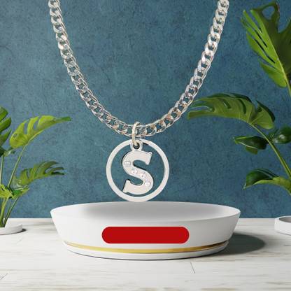 डी2 फैशन S Alphabet In Logo Locket With Pendant मेटल लॉकेट
