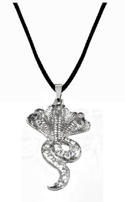 AFH Sheshnaag Snake Spiritual Cord Chain Pendnet for Men and Women Metal Pendant