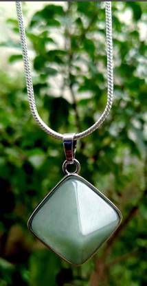 SAGAR GEMS ARTS Silver Quartz Metal Pendant Set