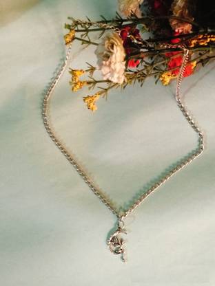 GANESH TRADING Moon & Flower Beautifull Pendant Brass Brass