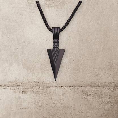 house of common Rhodium Alloy Pendant Set