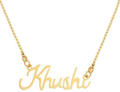 Vermagallery Khushi Design Gold-plated Brass Pendant