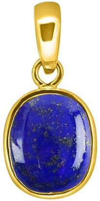 PR Creations Lapis Lazuli Lazwart Gemstone Pendant/Locket Certified Natural Loose Stone Lapis Lazuli Stone Locket