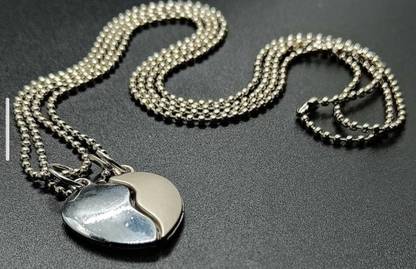 PLACIDO RICKY COLLECTION Couple Pendant Locket Sterling Silver Stainless Steel Pendant Set