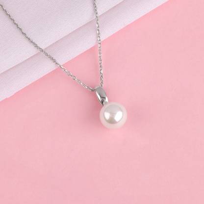 GIVA Rhodium Zircon Sterling Silver