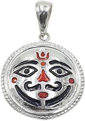 Sahiba Gems Shree Salasar Bala Ji Locket Rhodium Sterling Silver Locket
