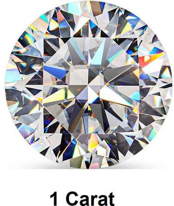 SIMPLY JEWELLERS Loose Diamond D Colorless Brilliant Round Cut VVS1 Gem 1 Carat Moissanite Stone, Crystal