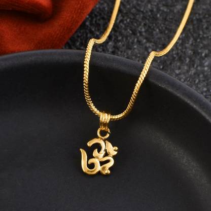 PYR JEWELS Gold-plated Brass Locket Set