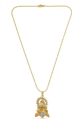 RJ IMITATION Pavanputra Hanuman Locket pendant for boys & mens Gold-plated Stainless Steel Pendant