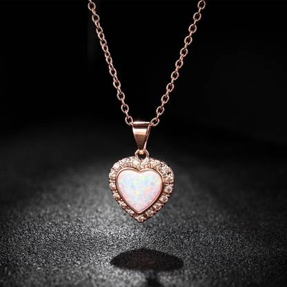 PINK HUB Sterling Silver Zircon Sterling Silver Pendant Set