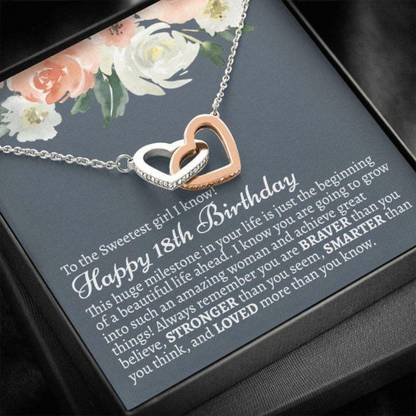 Rakva 18th Birthday Necklace, 18th Birthday Gift For Daughter, 18 Years Old Girl Rhodium Zircon Sterling Silver Pendant Set