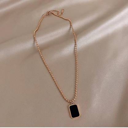 MYKI Elegant Pendant With Chain For Women & Girls Copper Swarovski Zirconia Stainless Steel Pendant